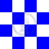 Marine signal flag: Letter "N" (November)